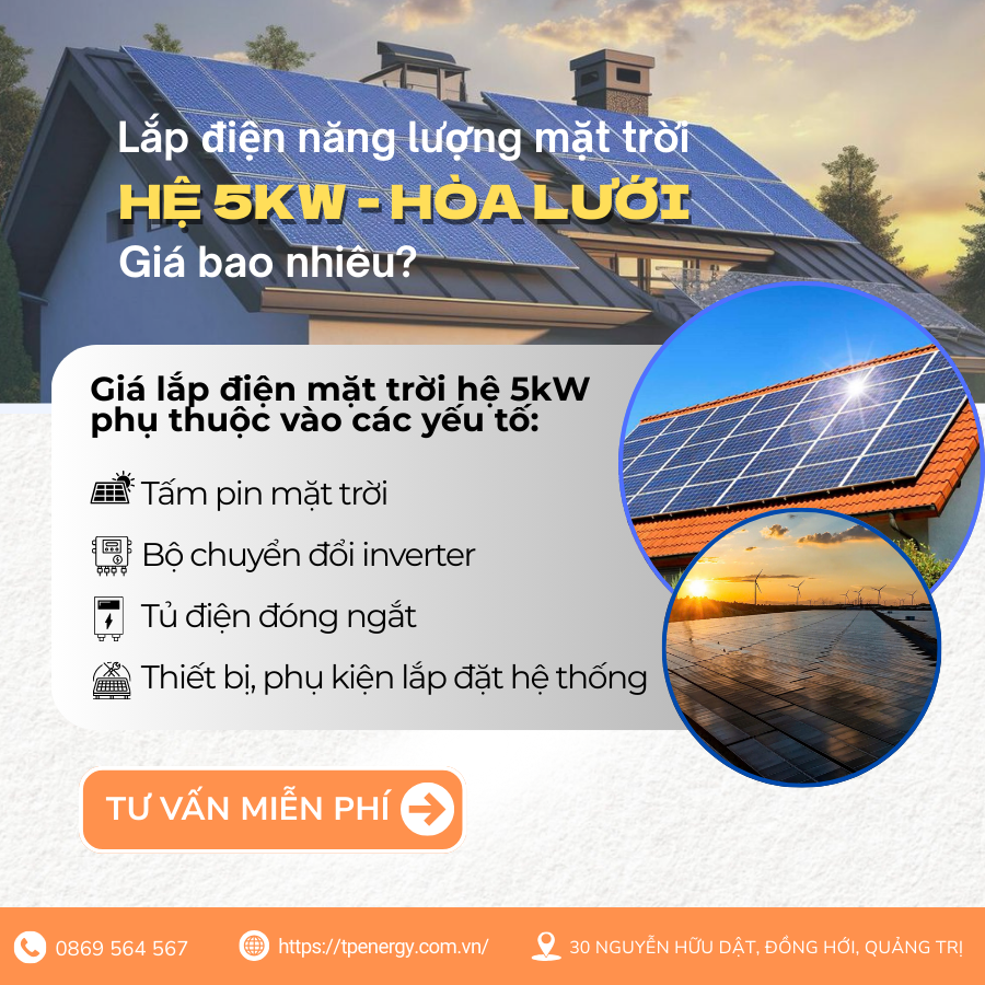 lắp đặt điện mặt trời giá bao nhiêu