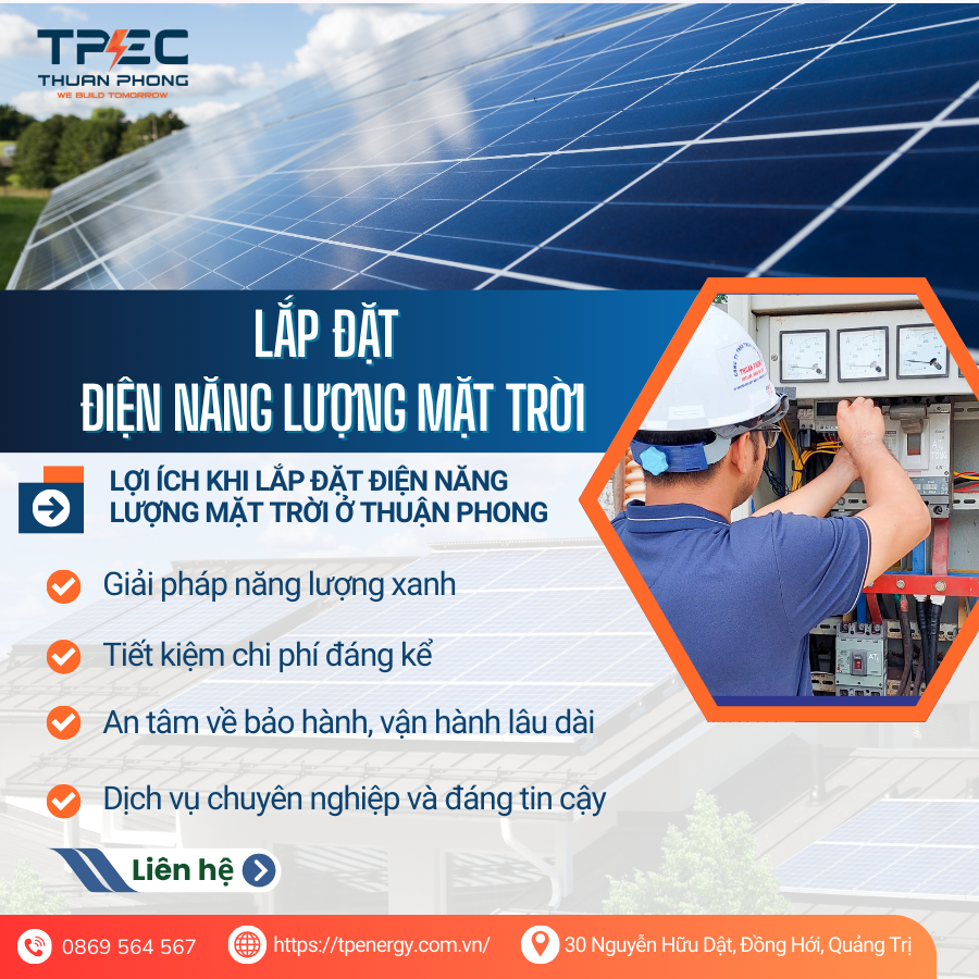 Thuận Phong Energy thi công điện mặt trời chuyên nghiệp